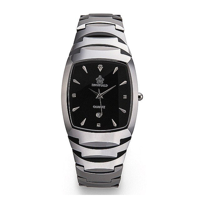 HK Crow Reginald Authentic calendar quartz tungsten steel couple fashion lovers watches men women Quartz Wristwatches