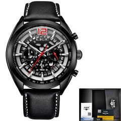 Mens Watches LIGE Top Brands Luxury Men's Military Sports Watches Men's Waterproof Quartz Watches Timing Date Clock Relogio+Box