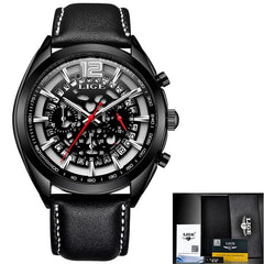 Mens Watches LIGE Top Brands Luxury Men's Military Sports Watches Men's Waterproof Quartz Watches Timing Date Clock Relogio+Box