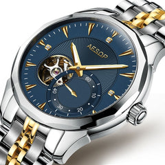 AESOP Blue Men Watch Men Automatic Mechanical Sapphire Crystal Wrist Wristwatch Male Clock Relogio Masculino Saati men watches