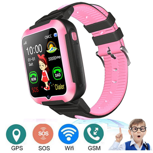 E7 Touch Screen Smart Watch Top GPS Phone Positioning Fashion Children Watch SOS Call Location Finder Locator Tracker Smartwatch