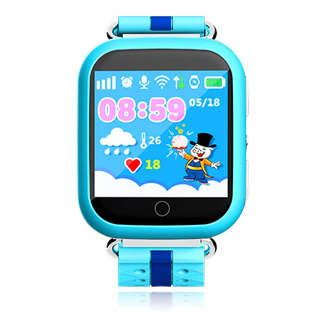 Q750 Children Smart Watch GPS Phone LBS Location SOS Life Waterproof Kid Touch Screen Smartwatch for Baby Safe Anti-Lost Monitor