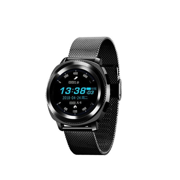 L2 IP68 Waterproof Sport Smart Watch Steps Sleep Monitor Heart Rate Multiple Sports Bluetooth with Stainless Steel Band