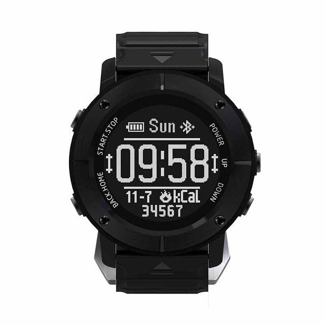 Newest Fashion UW80C Men Watch Waterproof Heart Rate Monitor Barometer GPS Thermometer Sport Smart Watch