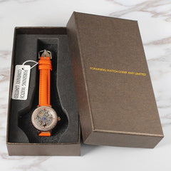 FORSINING Automatic Watch Women Fashion Mechanical Self Wind Diamond Watch Elegant Leather Bracelet Watches Relogio Femenino