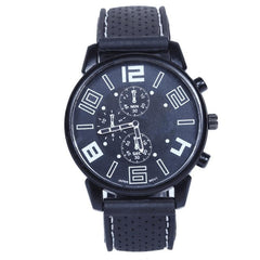 Casual Watches Fashion Quartz Band Silicone Man Sport Wrist