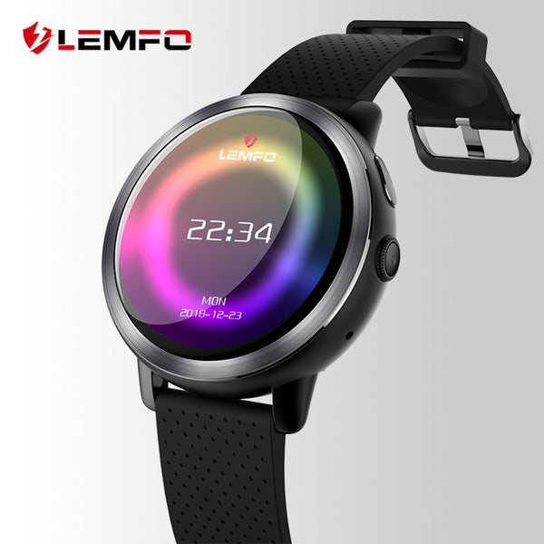 LEMFO LEM8 Luxury 4G Smart Watch Men Android 7.1.1 2GB + 16GB IP67 Waterproof 1.39 Inch AMOLED Screen 580Mah Battery Smartwatch