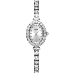 Megir Watch Women Exquisite Top Luxury Diamond Quartz Ladies Watch Stainless Steel Female Wristwatch saat relogio feminino