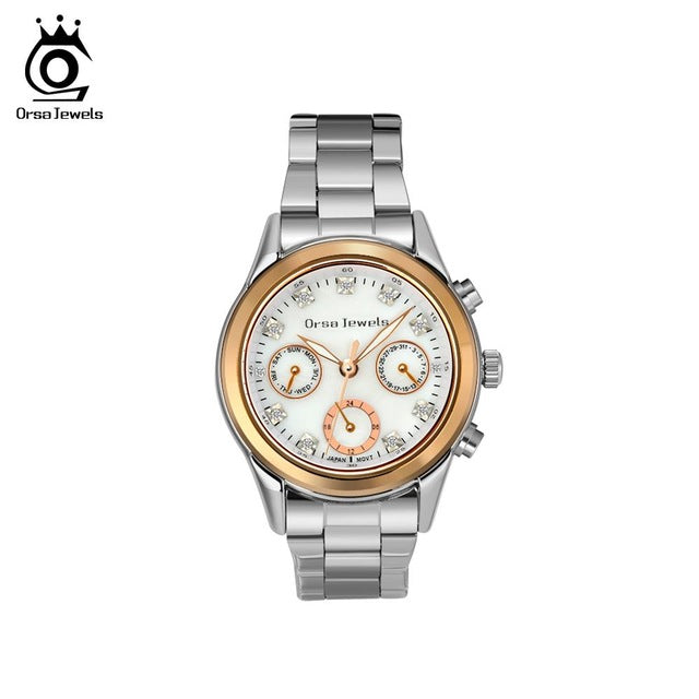 ORSA JEWELS Women Watches High Quality Stainless Steel 2019 Quartz Wristwatches Female Ladies Watch Relogios Feminino OW11