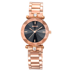 WEIQIN Brand Fashion Atmosphere Star Watch Purple Steel Belt Personality Waterproof Quartz Female Watch