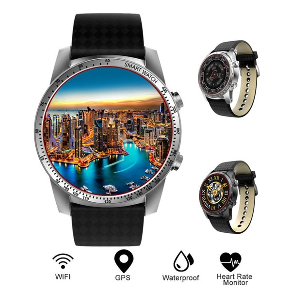 Kingwear KW99 3G Smartwatch Phone Android 5.1 MTK6580 Quad Core 8GB ROM Heart Rate Monitor Pedometer GPS Anti-lost Smart Watch
