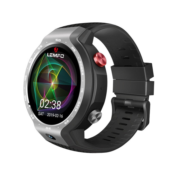 LEMFO LEM9 2019 New Arrival 4G GPS Smart Watch Android 7.1 And Fitness Bracelet Dual Systems 5MP Front Camera 5 Days Standby