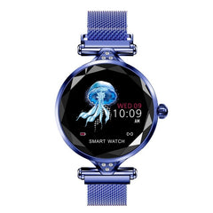 MNWT Luxury Rose Gold Smart Watch Women Smart Bluetooth Electronics Heart Rate Blood Pressure Monitor Fitness Tracker Smartwatch