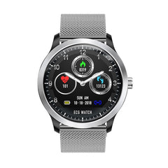 MNWT Men Smartwatch ECG PPG Electrocardiograph Display Heart Rate Monitor Blood Pressure Fitness Tracker Smart Sports Watch +Box