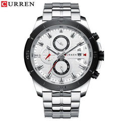 Relogio Masculino CURREN Men Watches To Luxury Brand Business Steel Quartz Watch Casual Waterproof Male Wristwatch Chronograph