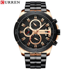 Relogio Masculino CURREN Men Watches To Luxury Brand Business Steel Quartz Watch Casual Waterproof Male Wristwatch Chronograph