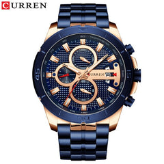 Relogio Masculino CURREN Men Watches To Luxury Brand Business Steel Quartz Watch Casual Waterproof Male Wristwatch Chronograph