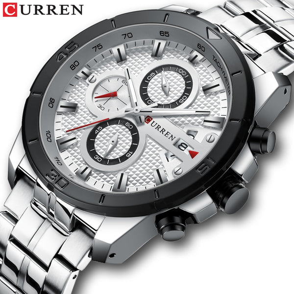 Relogio Masculino Men's Watches CURREN Top Luxury Brand Watch Mens Quartz Stainless Steel Clock Fashion Chronograph Watch Man