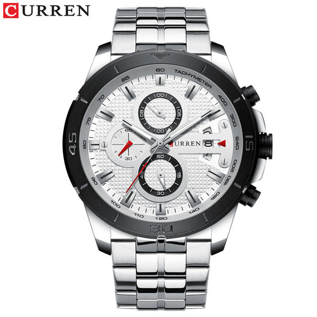 Relogio Masculino Men's Watches CURREN Top Luxury Brand Watch Mens Quartz Stainless Steel Clock Fashion Chronograph Watch Man