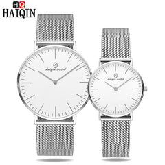 HAIQIN Couple Watch 2019 New Top Luxury Casual Fashion Quartz / Men / Women / Waterproof / Sports / Stainless Steel / Watch
